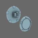 Space Knights Domed Shield Type B NOHAND X 5