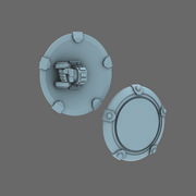Space Knights Domed Shield Type B RIGHT X 5 - Only-Games