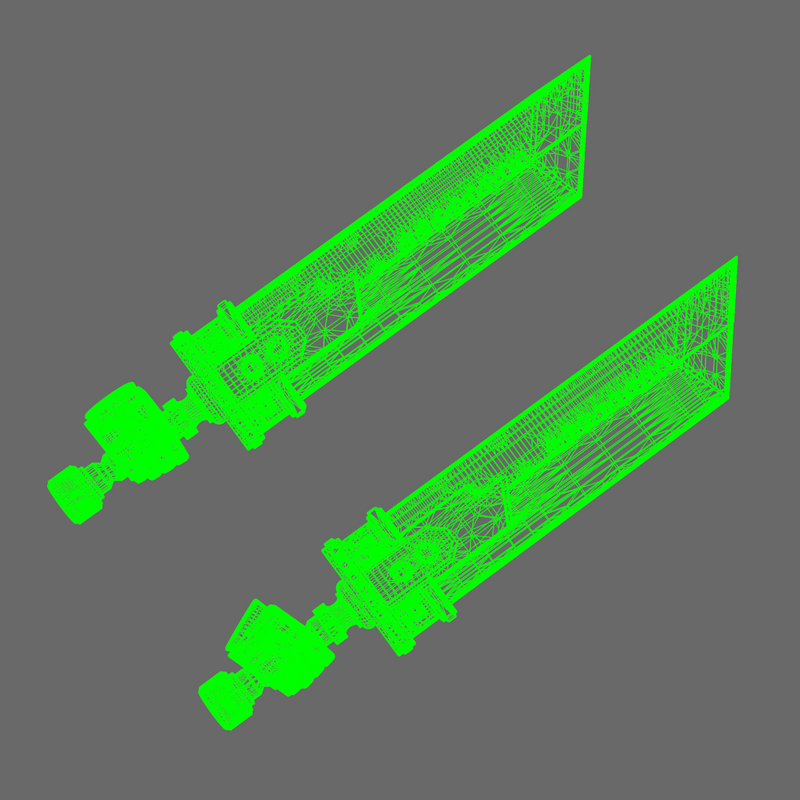 Space Knights Fantasy Cloud Sword RIGHT X 10 - Only-Games