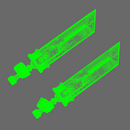 Space Knights Fantasy Cloud Sword RIGHT X 10