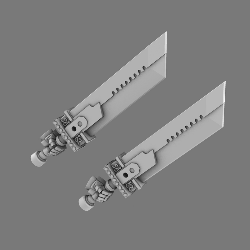 Space Knights Fantasy Cloud Sword LEFT X 10 - Only-Games