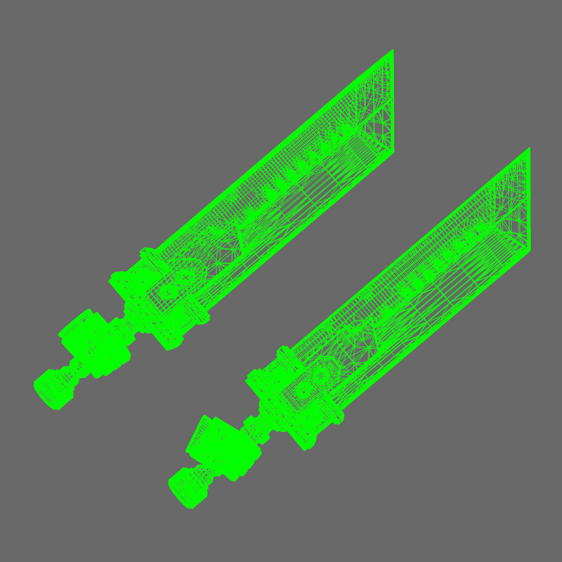 Space Knights Fantasy Cloud Sword LEFT X 10 - Only-Games