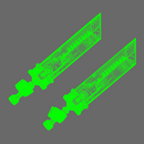 Space Knights Fantasy Cloud Sword LEFT X 10