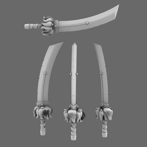 Cyber Samurai Demon Dog Sword NOHAND - Only-Games