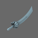 Cyber Samurai Demon Dog Sword NOHAND