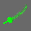 Cyber Samurai Demon Dog Sword NOHAND