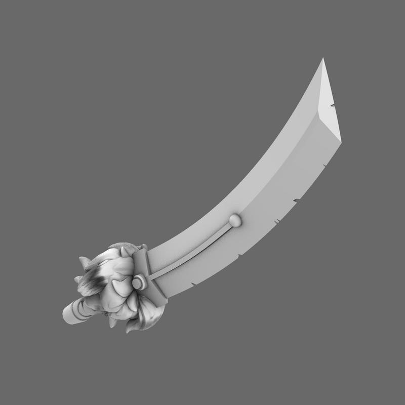 Cyber Samurai Demon Dog Sword LEFT X 10 - Only-Games