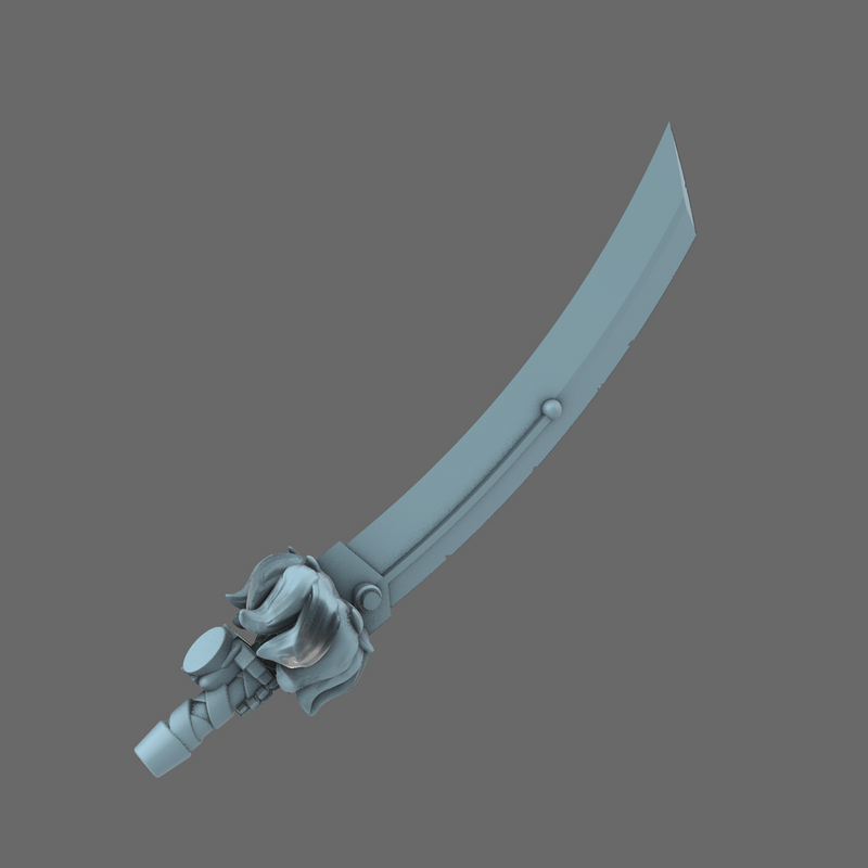 Cyber Samurai Demon Dog Sword LEFT X 10 - Only-Games
