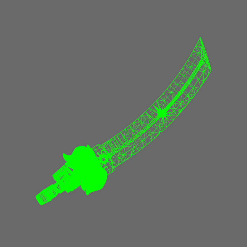 Cyber Samurai Demon Dog Sword LEFT X 10 - Only-Games