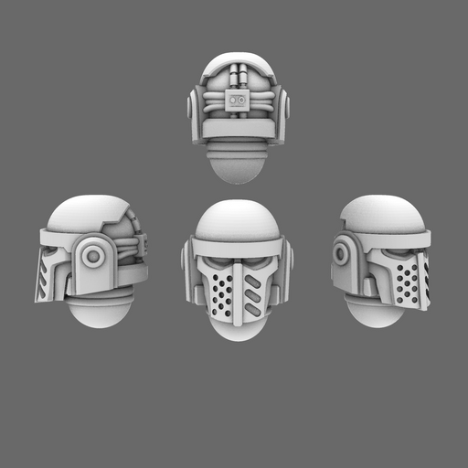 Space Knights V3 Warrior Helmets - Only-Games