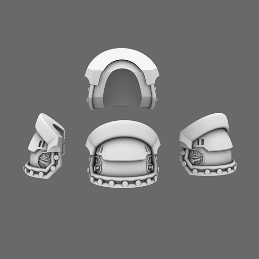 Space Knights V3 Warrior Shoulder Pads - Only-Games