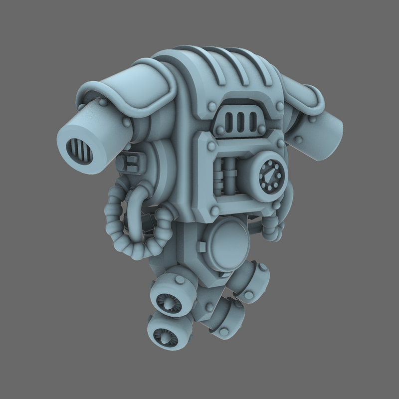 Space Knights V3 Warrior Backpack X 10