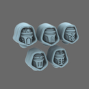 Space Knights V2 Metal Storm Hooded Helmets