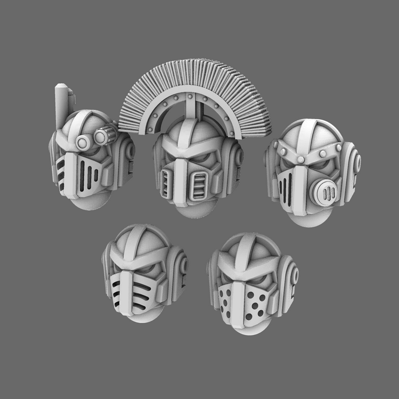 Space Knights V4 Savage Helmet X 10 - Only-Games