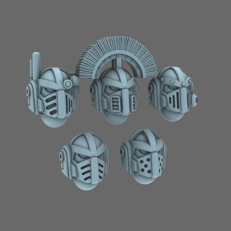 Space Knights V4 Savage Helmet X 10 - Only-Games