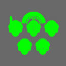 Space Knights V4 Savage Helmet X 10