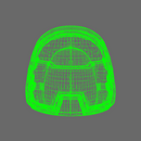 Space Knights V4 Savage Plain Shoulder Pads Type C - Only-Games