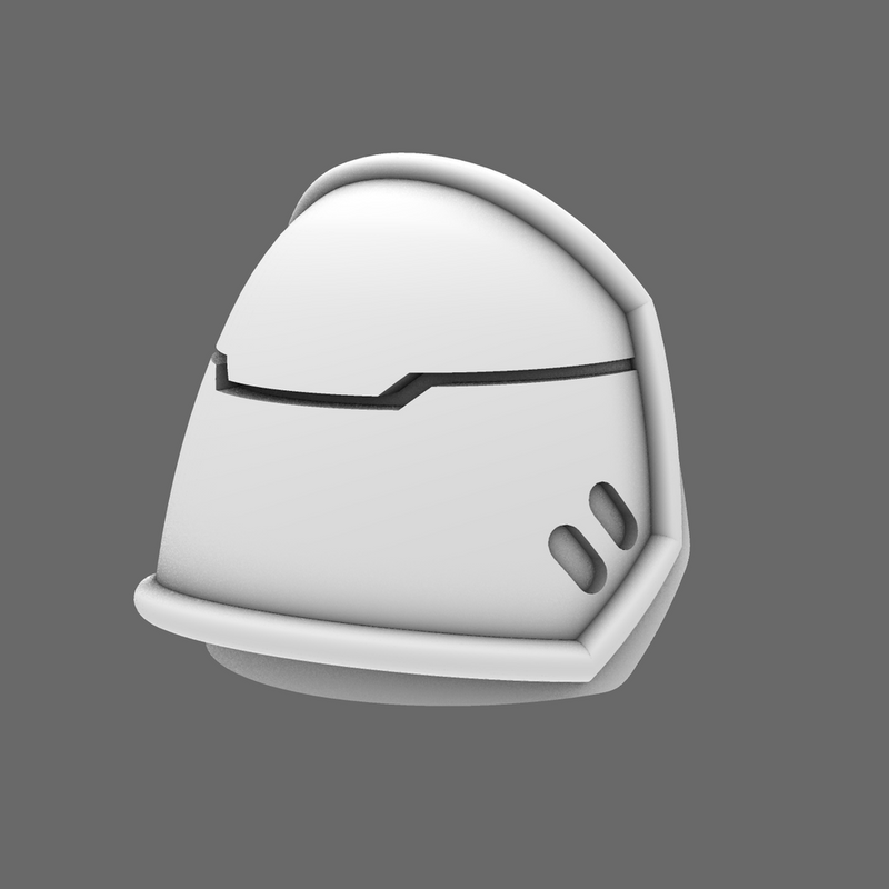 Space Knights V4 Savage Plain Shoulder Pads Type B - Only-Games
