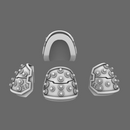 Space Knights V4 Savage Studded Shoulder Pads Type A - Only-Games