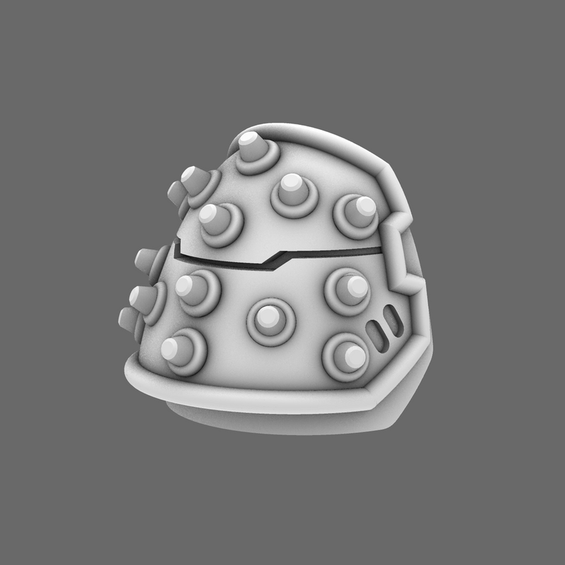 Space Knights V4 Savage Studded Shoulder Pads Type A