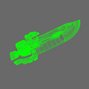 Cyber Samurai Butterfly Style Electro Sword RIGHT X 10 - Only-Games