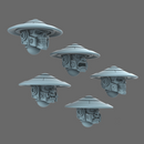 Cyber Samurai V10K Skull & Oni Jingasa Helmets - Only-Games