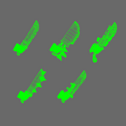 Space Orcs Machetes RIGHT X 10 - Only-Games