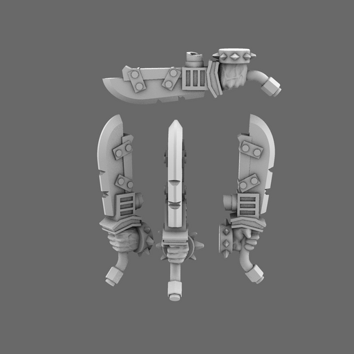 Space Orcs Machetes LEFT - Only-Games