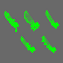 Space Orcs Machetes LEFT X 10