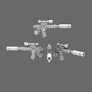 Space Knights AR Style Huntsman Rifle RIGHT X 10