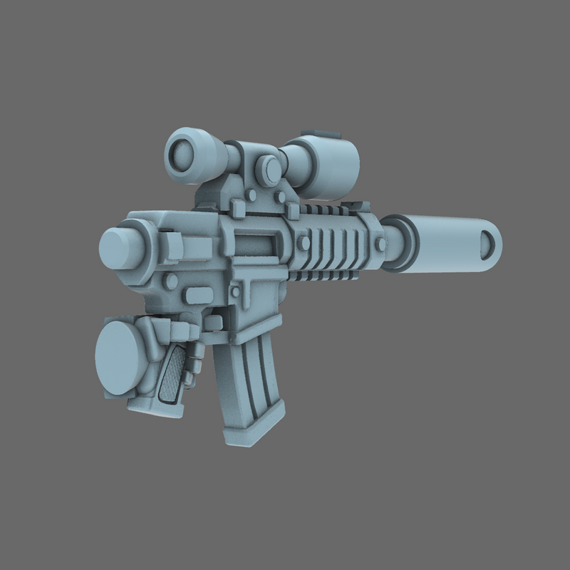 Space Knights AR Style Huntsman Rifle LEFT X 10 - Only-Games