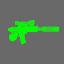 Space Knights AR Style Huntsman Rifle LEFT X 10 - Only-Games