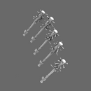 Space Knights Spikey Bats X10