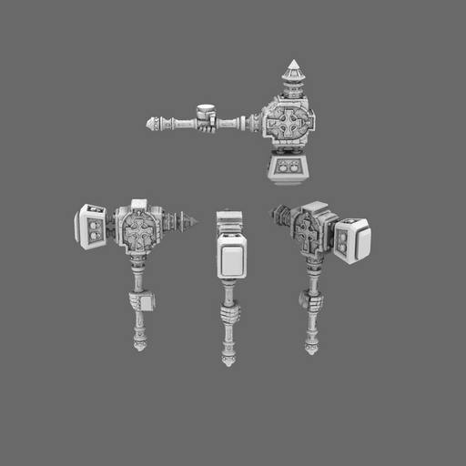 Pumpkin Lords Tombstone Mega Hammers LEFT - Only-Games