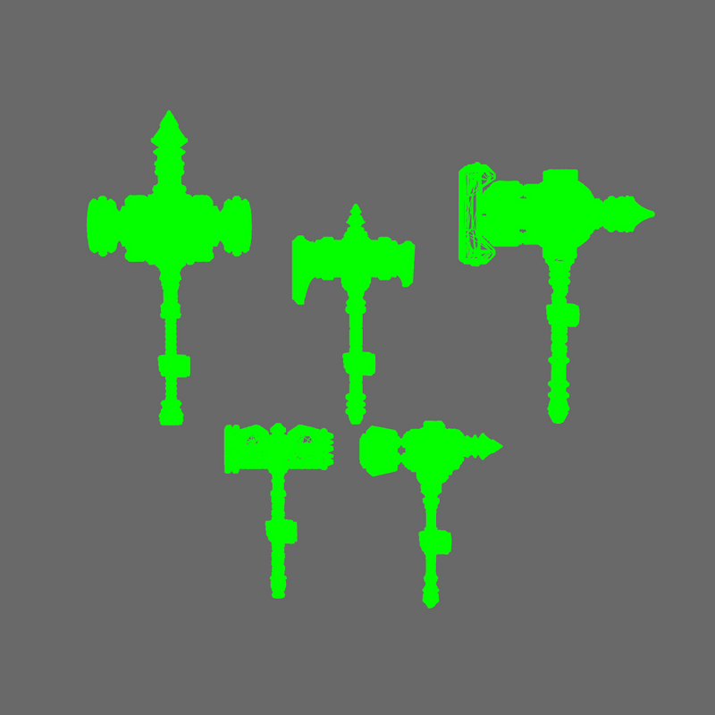 Pumpkin Lords Tombstone Mega Hammers LEFT x 5 - Only-Games