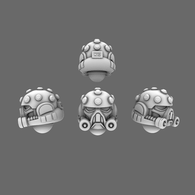 Space Knights V5 Defiance Helmets X 10 - Only-Games
