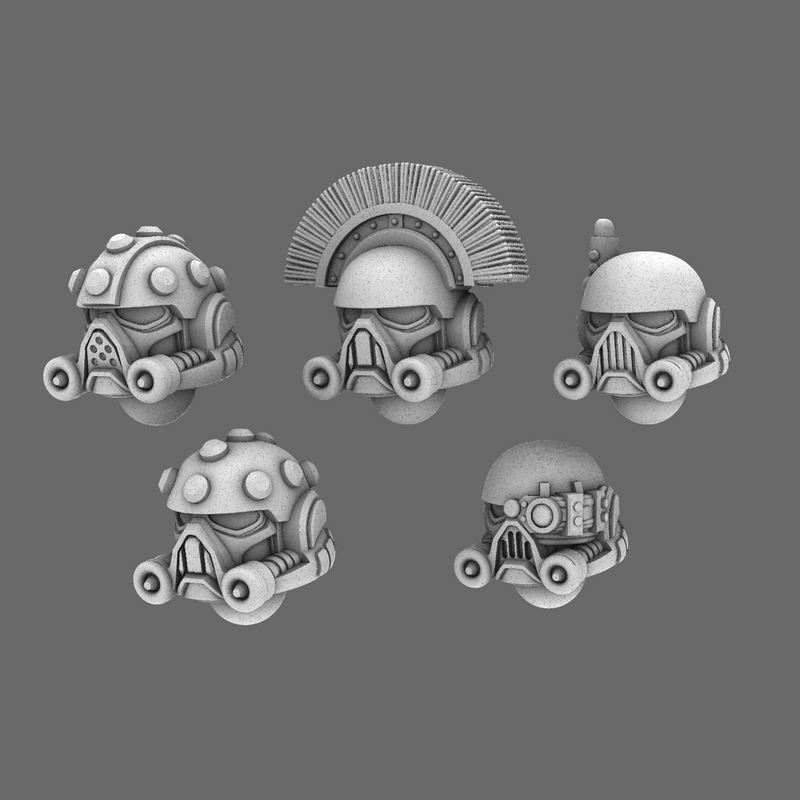 Space Knights V5 Defiance Helmets X 10 - Only-Games