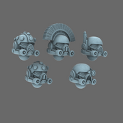 Space Knights V5 Defiance Helmets X 10 - Only-Games