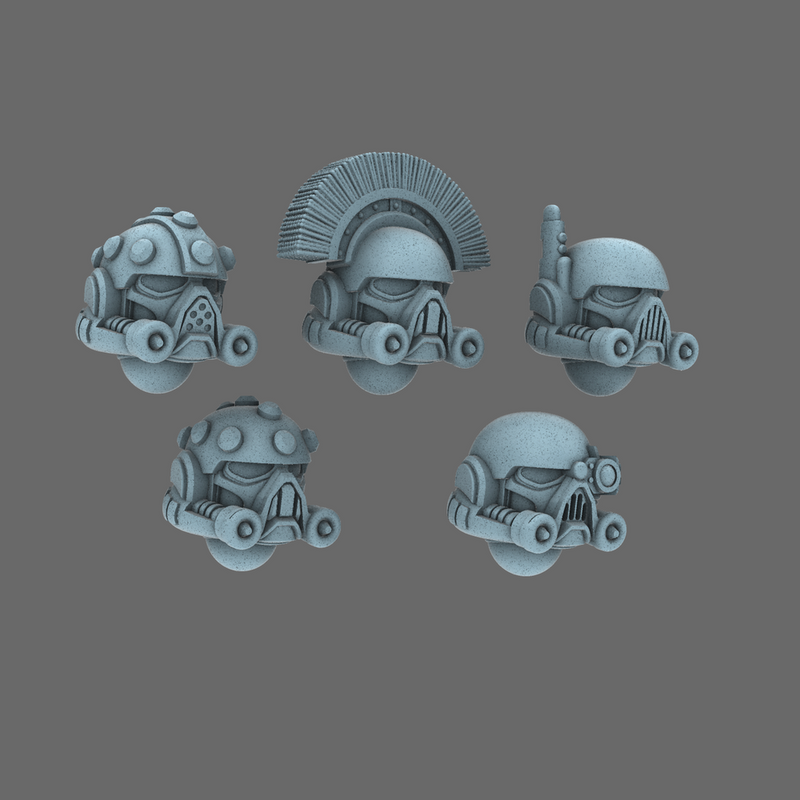 Space Knights V5 Defiance Helmets X 10 - Only-Games