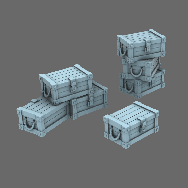 BWTF Scenic Small Wooden Crates - Only-Games