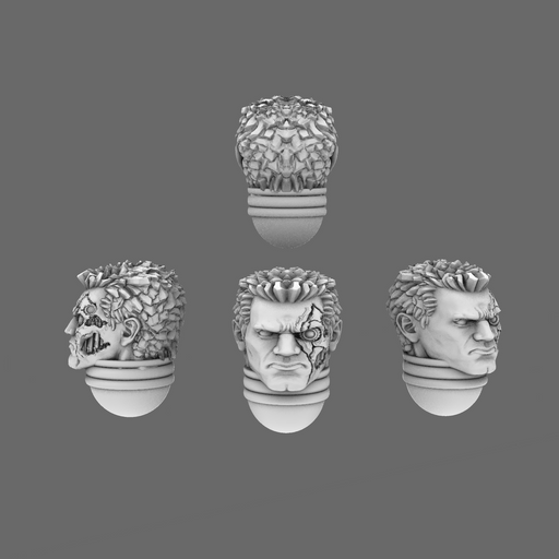 Space Knights Cyborg Heads - Only-Games