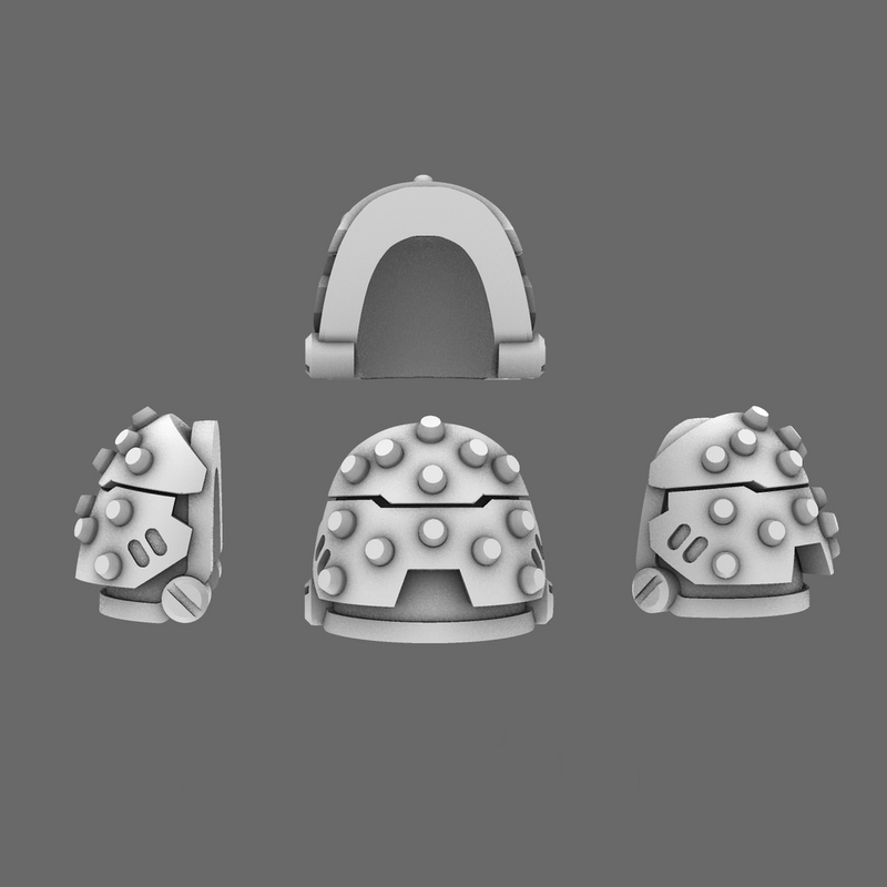 NSpace Knights V5 Defiance Studded Shoulder Pads Type Cew Digital Product - Only-Games