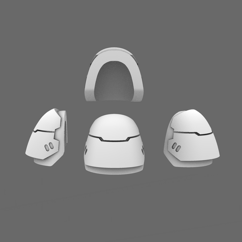 Space Knights V6 Stroud Smooth Shoulder Pad Type A - Only-Games