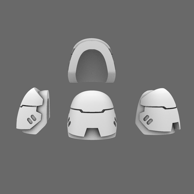 Space Knights V6 Stroud Smooth Shoulder Pad Type C X 10 - Only-Games