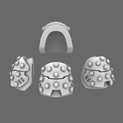 Space Knights V6 Stroud Studded Shoulder Pad Type C X 10 - Only-Games