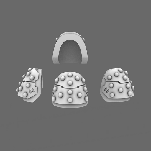 Space Knights V6 Stroud Studded Shoulder Pad Type A - Only-Games