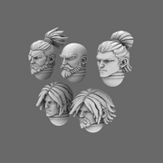 Cyber Samurai Exposed Ronin Heads X 10 - Only-Games