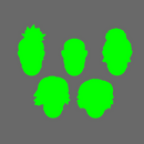 Cyber Samurai Exposed Ronin Heads X 10