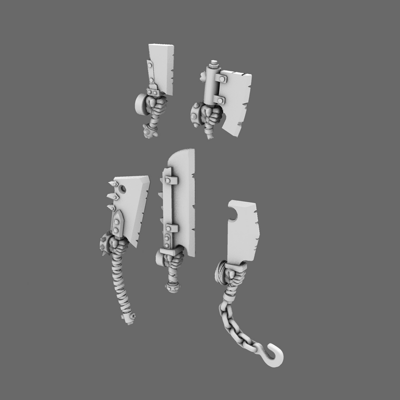Space Orcs Cleavers LEFT - Only-Games