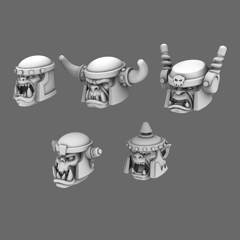 Space Orcs Lads Bucket Heads - BW Terrain Forge - Miniatures by Only ...